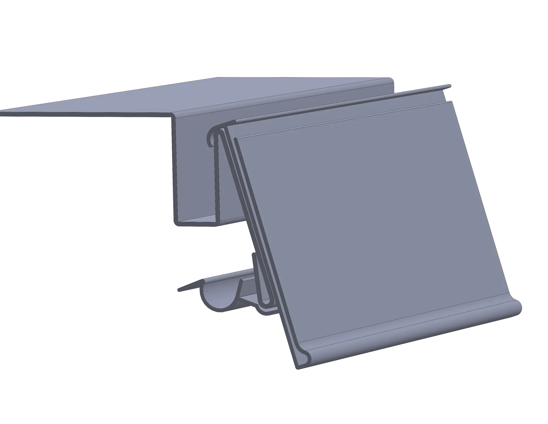 Retail Shelf Price Label Holder Profile